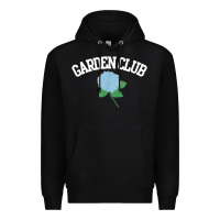 Black grandmillennial hydrangea style garden club Premium Hoodie - linhVisuals