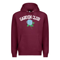 Burgundy grandmillennial hydrangea style garden club Premium Hoodie - linhVisuals