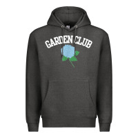 Charcoal Heather grandmillennial hydrangea style garden club Premium Hoodie - linhVisuals