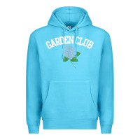 Ocean Blue grandmillennial hydrangea style garden club Premium Hoodie - linhVisuals