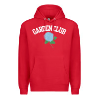 Red grandmillennial hydrangea style garden club Premium Hoodie - linhVisuals