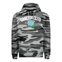 Slate Camo grandmillennial hydrangea style garden club Premium Hoodie - linhVisuals