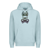Blue Mist psychedelic bunny easter day, qsycho bunnies, easter 2022 Premium Hoodie - linhVisuals