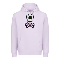 Lilac psychedelic bunny easter day, qsycho bunnies, easter 2022 Premium Hoodie - linhVisuals