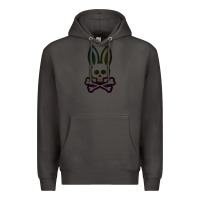 Smoke psychedelic bunny easter day, qsycho bunnies, easter 2022 Premium Hoodie - linhVisuals