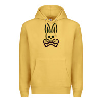 Antique Gold psychedelic bunny easter day, qsycho bunnies, easter 2022 Premium Hoodie - linhVisuals