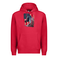 Cardinal patriotic horse american flag   horse vintage Premium Hoodie - linhVisuals
