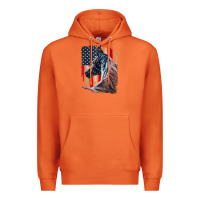 Carrot patriotic horse american flag   horse vintage Premium Hoodie - linhVisuals