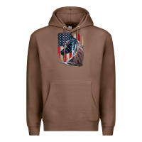 Chestnut patriotic horse american flag   horse vintage Premium Hoodie - linhVisuals