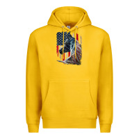 Lemon patriotic horse american flag   horse vintage Premium Hoodie - linhVisuals