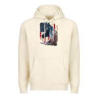 Sandshell patriotic horse american flag   horse vintage Premium Hoodie - linhVisuals