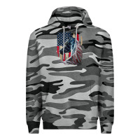 Slate Camo patriotic horse american flag   horse vintage Premium Hoodie - linhVisuals