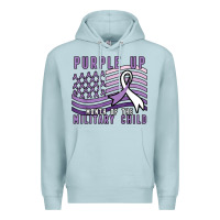 Blue Mist purple up month of the military child Premium Hoodie - linhVisuals