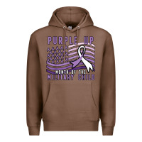 Chestnut purple up month of the military child Premium Hoodie - linhVisuals