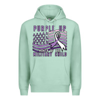 Seafoam purple up month of the military child Premium Hoodie - linhVisuals