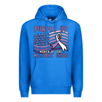 True Royal purple up month of the military child Premium Hoodie - linhVisuals