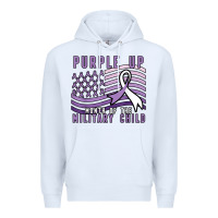White purple up month of the military child Premium Hoodie - linhVisuals