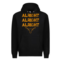 Black texas pride state usa alright alright alright t shirt Premium Hoodie - linhVisuals