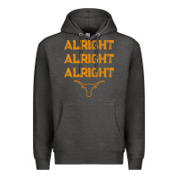 Charcoal Heather texas pride state usa alright alright alright t shirt Premium Hoodie - linhVisuals