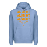 Colony Blue texas pride state usa alright alright alright t shirt Premium Hoodie - linhVisuals