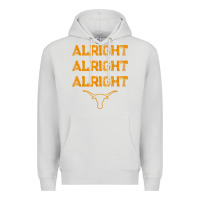 Dove Grey texas pride state usa alright alright alright t shirt Premium Hoodie - linhVisuals