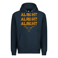 Navy texas pride state usa alright alright alright t shirt Premium Hoodie - linhVisuals