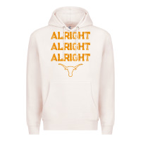 Pale Pink texas pride state usa alright alright alright t shirt Premium Hoodie - linhVisuals