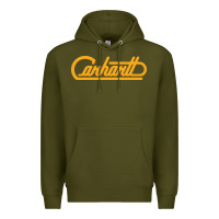 Army Green CARHARTT Premium Hoodie - linhVisuals