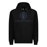 Black georgetown university Premium Hoodie - linhVisuals