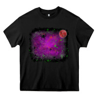 Black halloween backround moon Heavy Core Tee - RanaPortraitStore