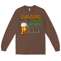 Chestnut surviving fatherhood one beer at a  time Long Sleeve Tee - Artiststas