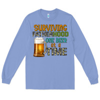 Colony Blue surviving fatherhood one beer at a  time Long Sleeve Tee - Artiststas