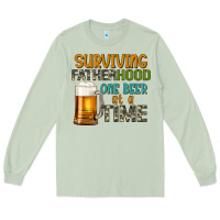 Surviving Fatherhood One Beer At A  Time Long Sleeve Tee | Teevron