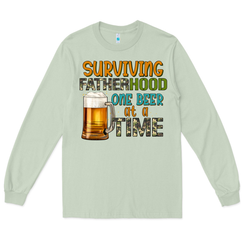 Surviving Fatherhood One Beer At A  Time Long Sleeve Tee by Artiststas | Teevron