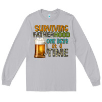 Moon Dust surviving fatherhood one beer at a  time Long Sleeve Tee - Artiststas