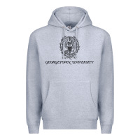 Heather Grey georgetown university Premium Hoodie - linhVisuals