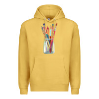 Antique Gold Paint Brushes Premium Hoodie - linhVisuals