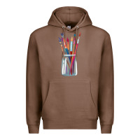 Chestnut Paint Brushes Premium Hoodie - linhVisuals