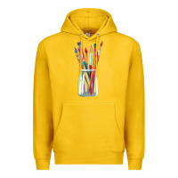 Lemon Paint Brushes Premium Hoodie - linhVisuals
