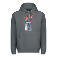 Rock Paint Brushes Premium Hoodie - linhVisuals