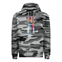 Slate Camo Paint Brushes Premium Hoodie - linhVisuals