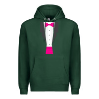 Sports Green pink tux tuxedo Premium Hoodie - linhVisuals