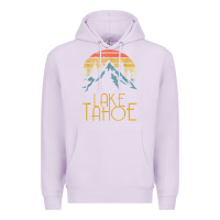 Lilac vintage lake tahoe california nevada retro t shirt Premium Hoodie - linhVisuals