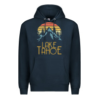 Navy vintage lake tahoe california nevada retro t shirt Premium Hoodie - linhVisuals