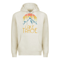 Oatmeal Heather vintage lake tahoe california nevada retro t shirt Premium Hoodie - linhVisuals