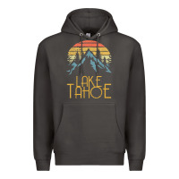 Smoke vintage lake tahoe california nevada retro t shirt Premium Hoodie - linhVisuals