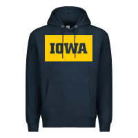 Navy University of Iowa, UIowa, Iowa, apparel Premium Hoodie - linhVisuals
