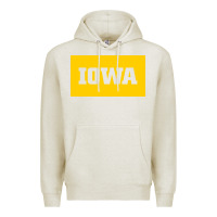 Oatmeal Heather University of Iowa, UIowa, Iowa, apparel Premium Hoodie - linhVisuals