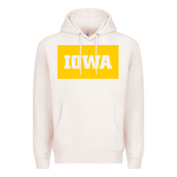 Pale Pink University of Iowa, UIowa, Iowa, apparel Premium Hoodie - linhVisuals