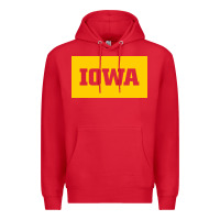 Red University of Iowa, UIowa, Iowa, apparel Premium Hoodie - linhVisuals